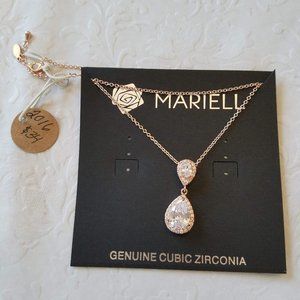 Rose Gold Cubic Zirconia Necklace